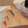 Ретро многослойное кольцо простое Джокер три кольца дизайн геометрическое кольцо модные ювелирные изделия подарок ювелирные изделия