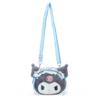 Sanrio Kuromi Face Shaped Pochette Light Blue Days Kuromi Character 760692 Kuromi-chan 16.7×20.6×7.5cm