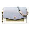 Tory Burch Tb Robinson Color Block Leather Mini Shoulder Bag Women Bags Cloud-Blue 80758-420