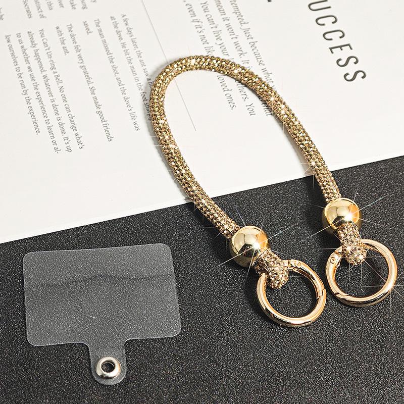 Яркий ремешок для телефона со стразами, чехол для телефона с цепочкой, ремешки, аксессуары для телефона