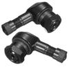 2PCS 11.3mm CNC Aluminum Black Motorcycle 90 Degree Rim Wheel Tire Valve Stems