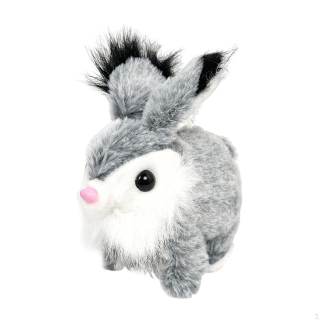 Игрушка Зайчик Интерактивная Электронная Шевелящиеся Уши Анимированная Ходячая для Девочек и Мальчиков Детская Вечеринка