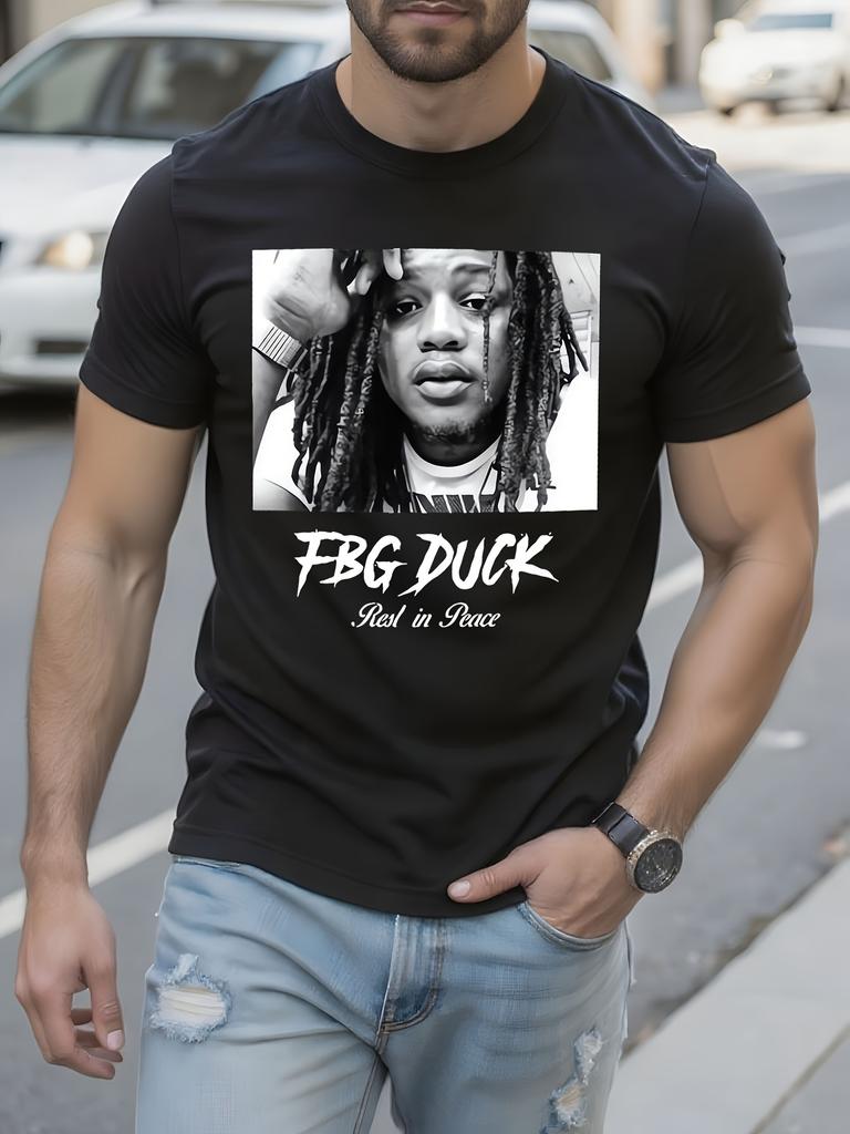 FBG Duck Rest in Peace Cotton Tshirt | Comfort Fit