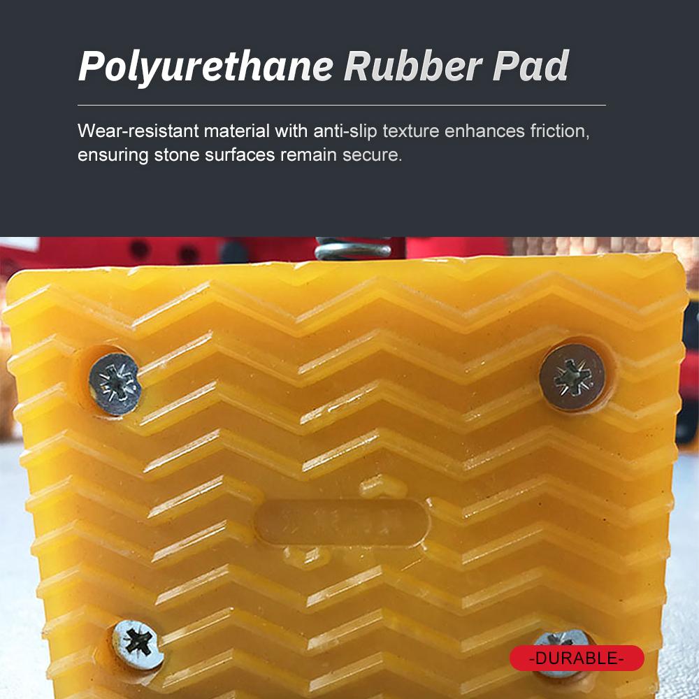 Захват для подъема камня с высоким сцеплением Зажим для каменной плиты Зажим для мраморной плиты Инструмент для транспортировки и переноски камня и дерева