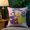 Cute T-Teletubbies Pillow Case Plush Fabric Soft Double Sided Print Sofa Cushion Cover Throw Pillow Covers