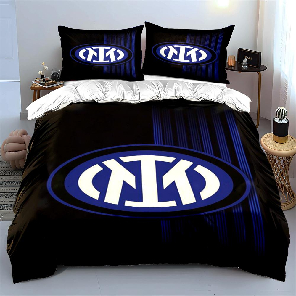 Black and Blue Logo Bedding Bedding set (1 duvet cover, 2 pillowcases, duvet not included)