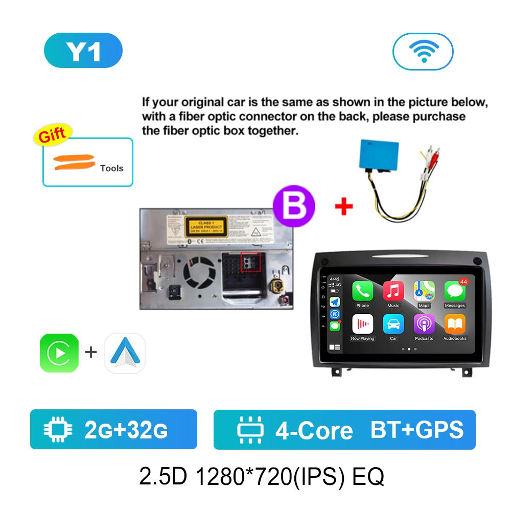 Мультимедийный плеер для автомагнитолы для Mercedes Benz SLK Class R171 2004 - 2011 Операционная система Android 4G DSP Стерео Навигация GPS WIFI IPS Сенсорный экран