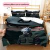 Hatake Kakashi Anime Illustration Pillowcase, Naruto Home Decor, Gift for Kakashi Fans