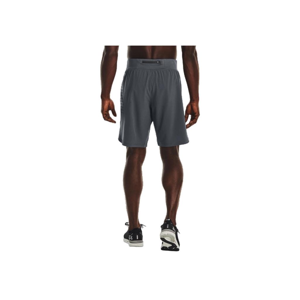 Under Armour Solid Color Sports Straight Shorts Men Bottoms Peach-Grey 1376998-012