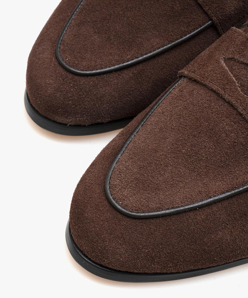 Allclassic Alc4401 Belgian Penny Loafers_Brown Suede