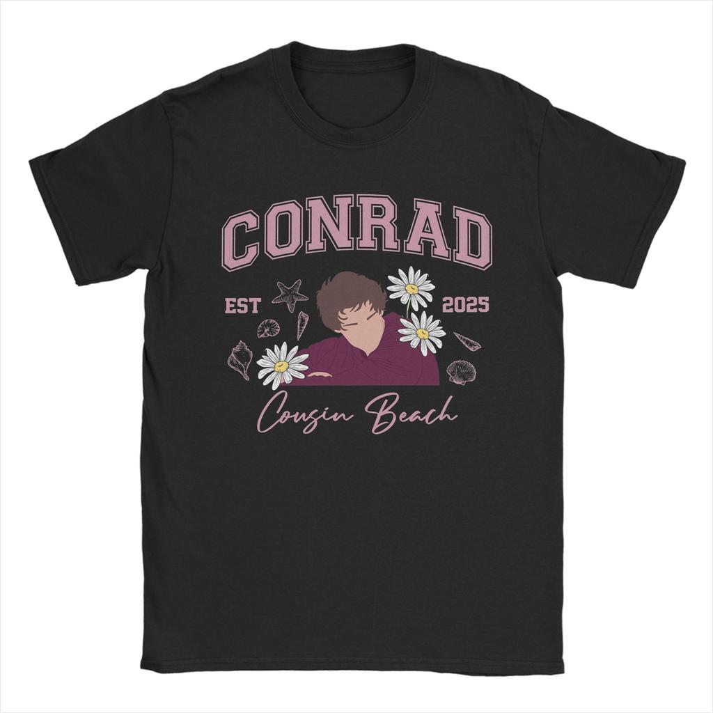 Мужская футболка Team Conrad Уличная одежда Чистый хлопок Летние футболки С круглым вырезом Хипстерские футболки Дешевая Оверсайз одежда