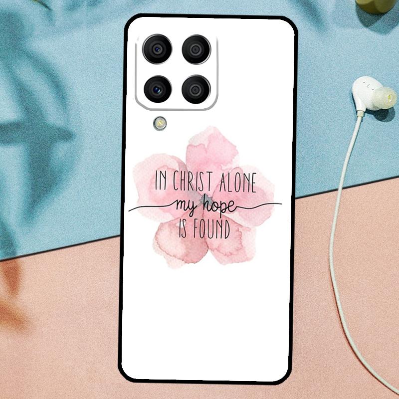 Библейские цитаты Иисус Бог Для Samsung Galaxy M33 M35 M55 M15 M12 M13 M14 M34 M54 M53 M21 M31 M11 M32 M52 M06 M16 Чехол