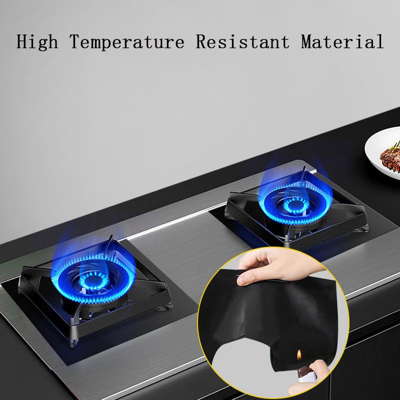1~5 Holes Gas Stove Pad Protective Cover Anti-dirty Non-stick Pad Reusable Stovetop Scratch Protector Pads Kitchen Parts