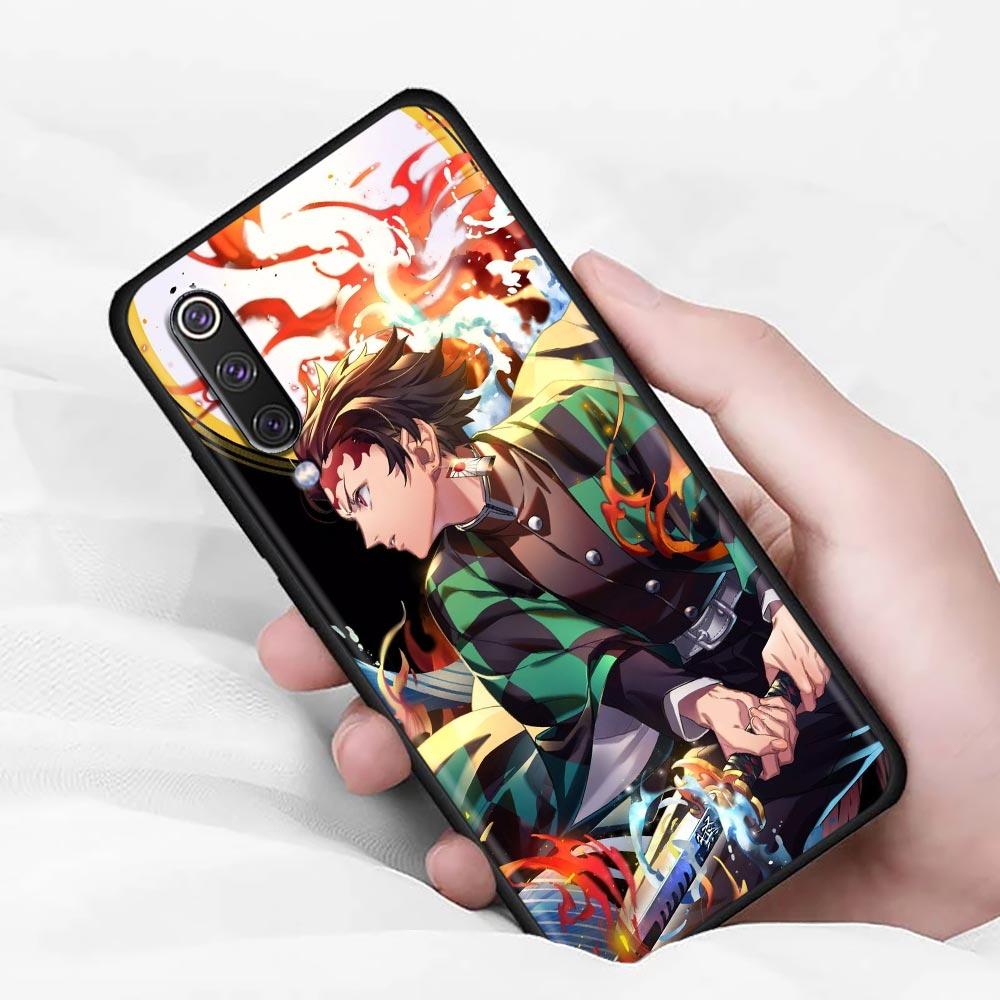 Мягкий чехол Anime Demon Slayer Kamado Tanjirou Nezuko для Xiaomi Mi 9 9se 8 10 T A2 Lite 10S 9T CC9 Note 10 Pro 9Lite Cover Fundas