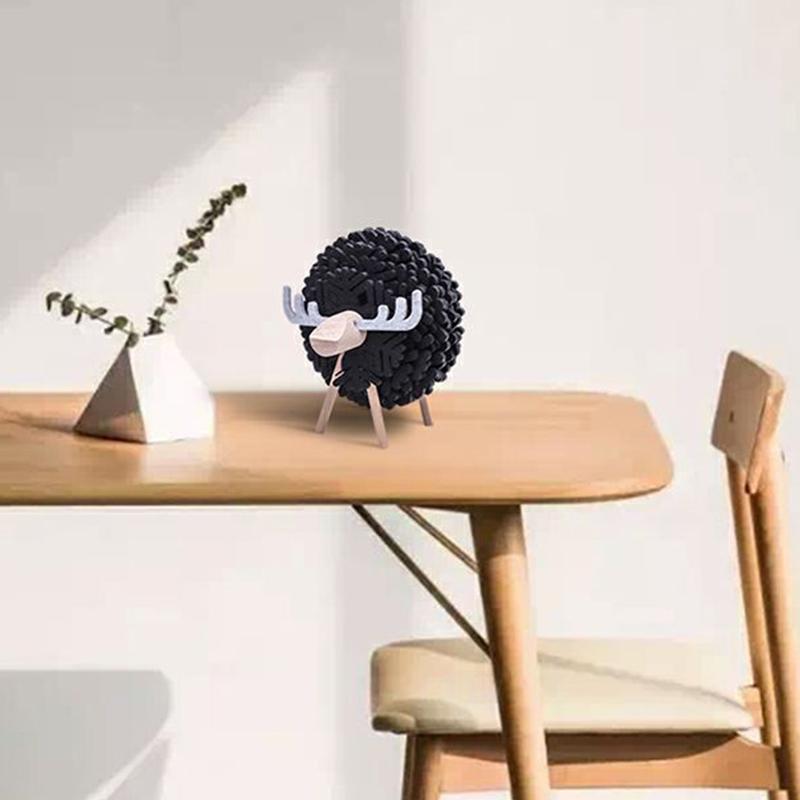 Подставка для чая, водопоглощающая подставка в виде ягненка, настольные украшения, фетровый коврик, настольный коврик