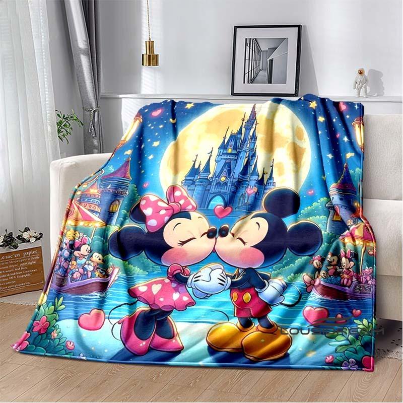 The Mickey Mouse cartoon blanket is fluffy and soft suitable for children and adults and perfect for home travel camping an