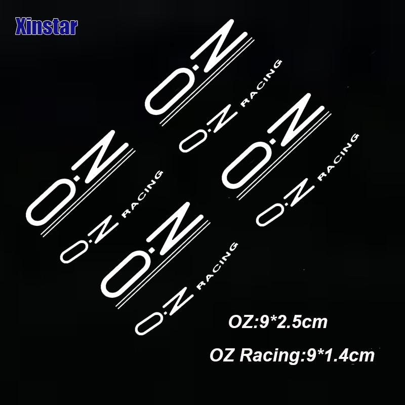 8 шт. Наклейка на диск OZ Racing Для дисков OZ Rally Racing Наклейки на спицы Черные Универсальные Аксессуары для тюнинга авто