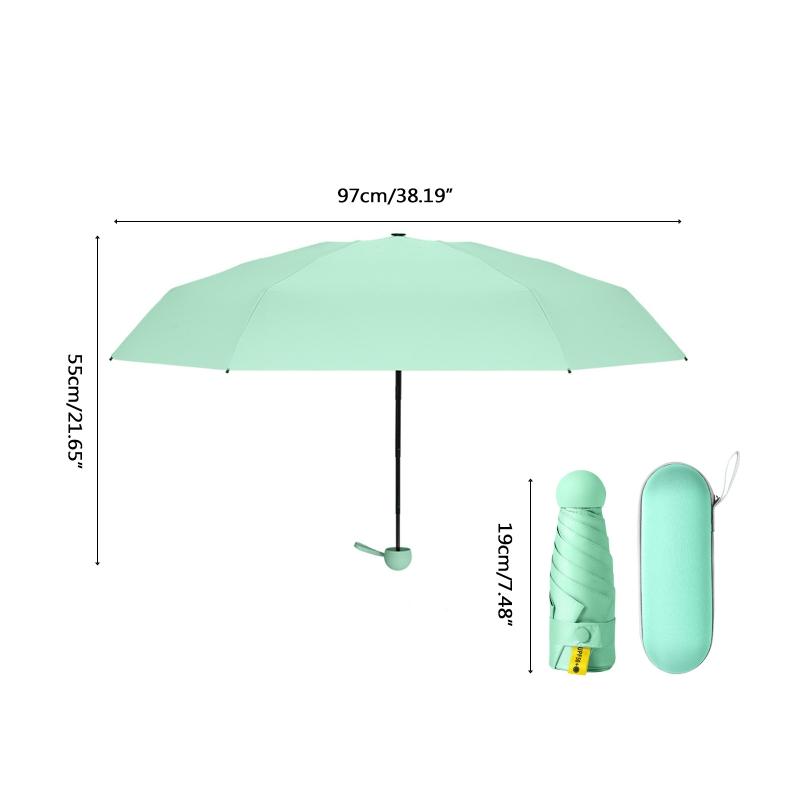 Маленький компактный зонт мини-размера от солнца и дождя легкий карманный зонт защита от солнца и ультрафиолета