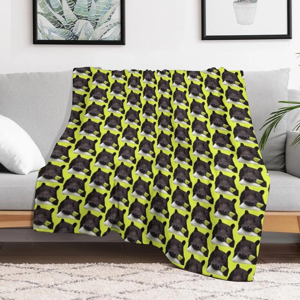 Batzilla Margos Pear Face Throw Blanket Fluffy Cozy Throw Blanket for Home Decor