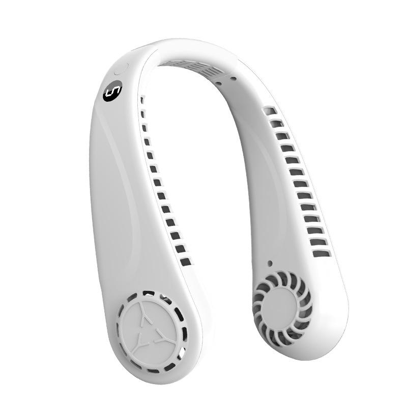 Складной вентилятор на шею с зарядкой от USB - безлистный для охлаждения на открытом воздухе