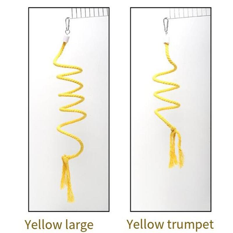 1 шт. Игрушки для птиц Качели Жевательные Тренировочные игрушки Маленький попугай Подвесной гамак Клетка для попугая Колокольчик Жердочка Игрушки с лестницей Товары для питомцев