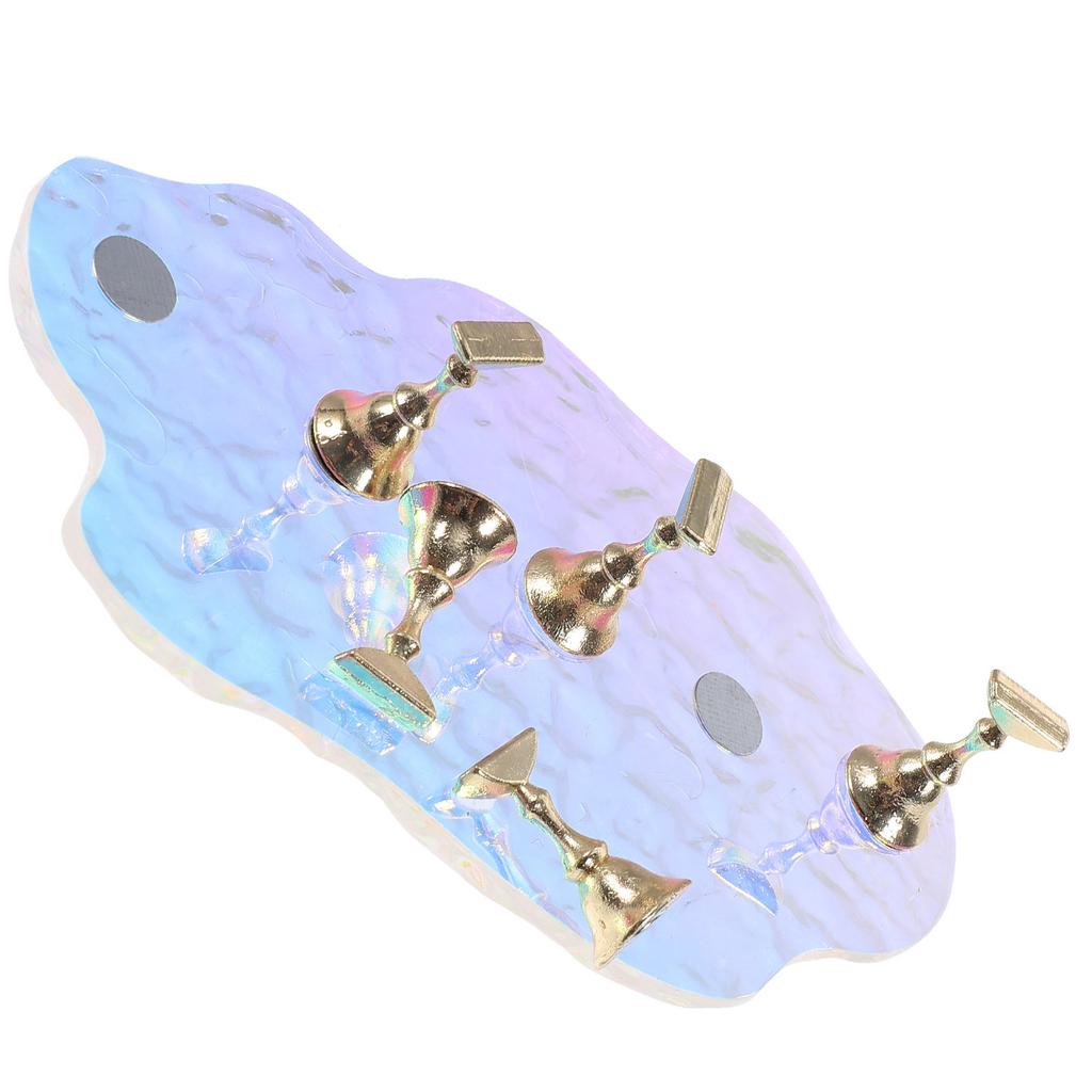 1Set Nail Tips Display Stand Aesthetic Functional Widely Used for Nail Art Practice and Decoration Press on Nails Stand