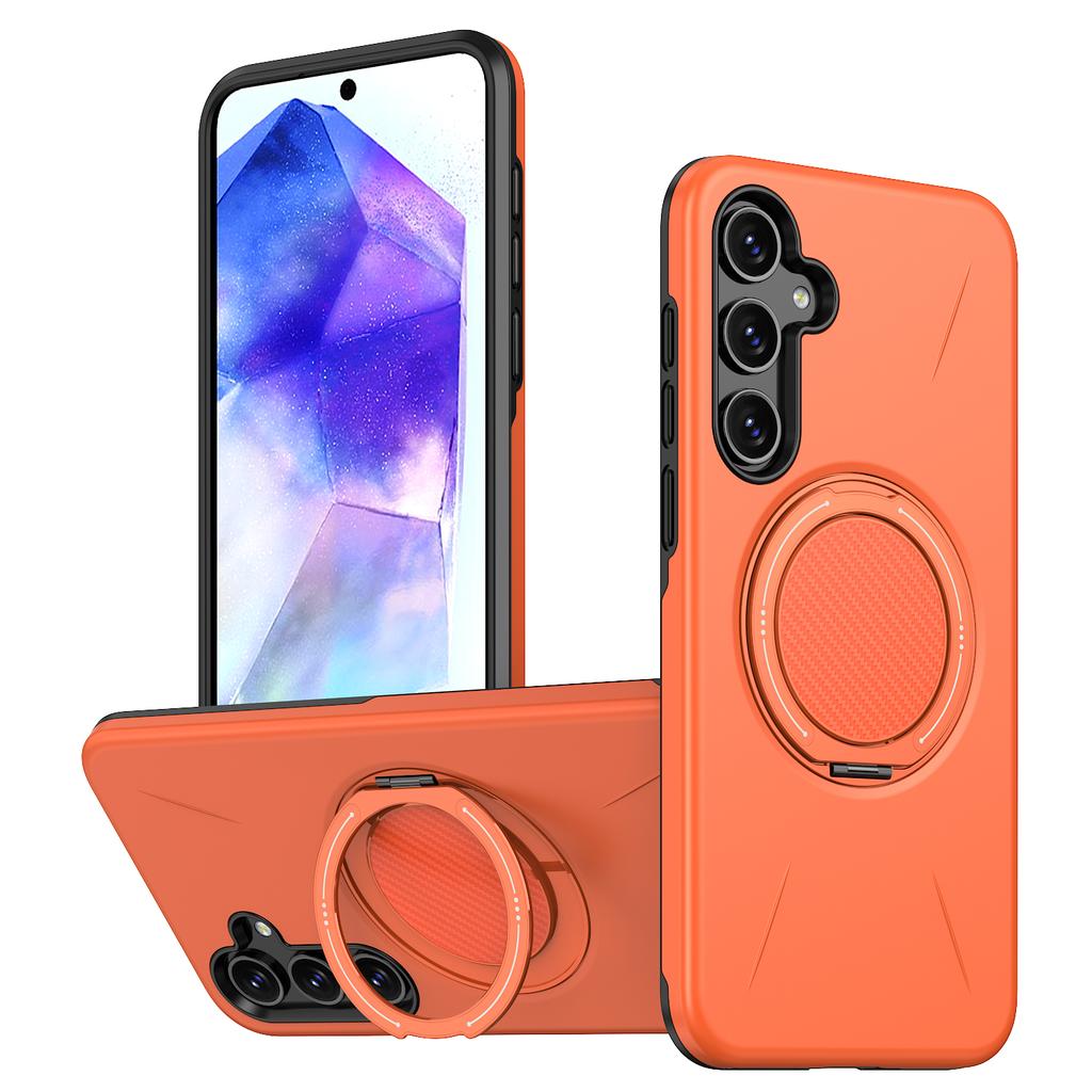 Магнитный чехол-подставка 360° для Samsung Galaxy A56 A36 A26 A16 A06 A17 A07 A55 A35 A25 A05S A15 A14 A05 для Magsafe Armor Cover