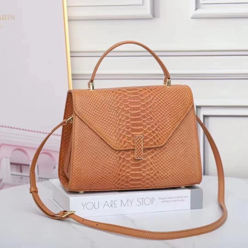 Легкая роскошная женская сумка с крокодиловым принтом из натуральной кожи с высококачественной текстурой, модная простая сумка через плечо на одно плечо
