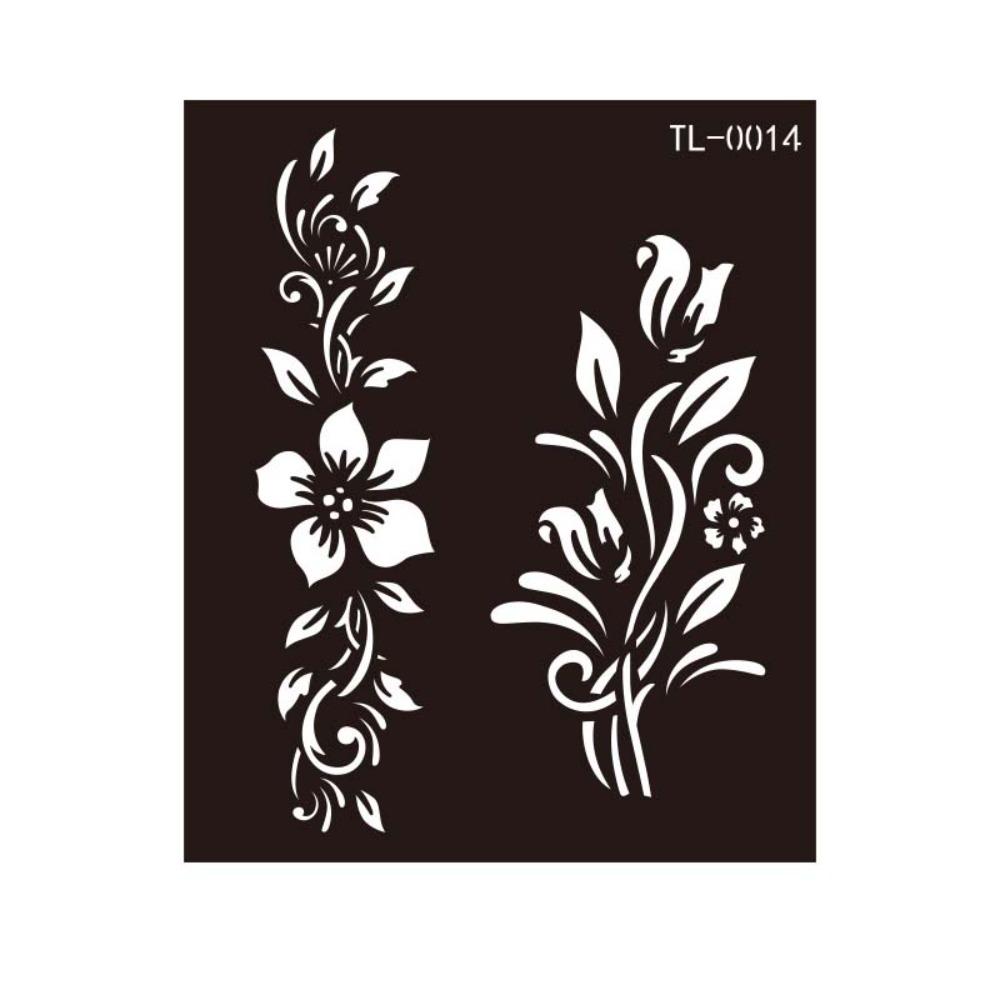 Mehndi Stickers Henna Tattoo Template Fake Tattoo Decals Body Art Sticker Men/Women