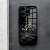 Чехол для телефона Bicycle T-TrekS для iPhone 17 Air 16 E Pro Max 15 14 13 Mini 12 Pro 11 Max Plus Черная стеклянная крышка