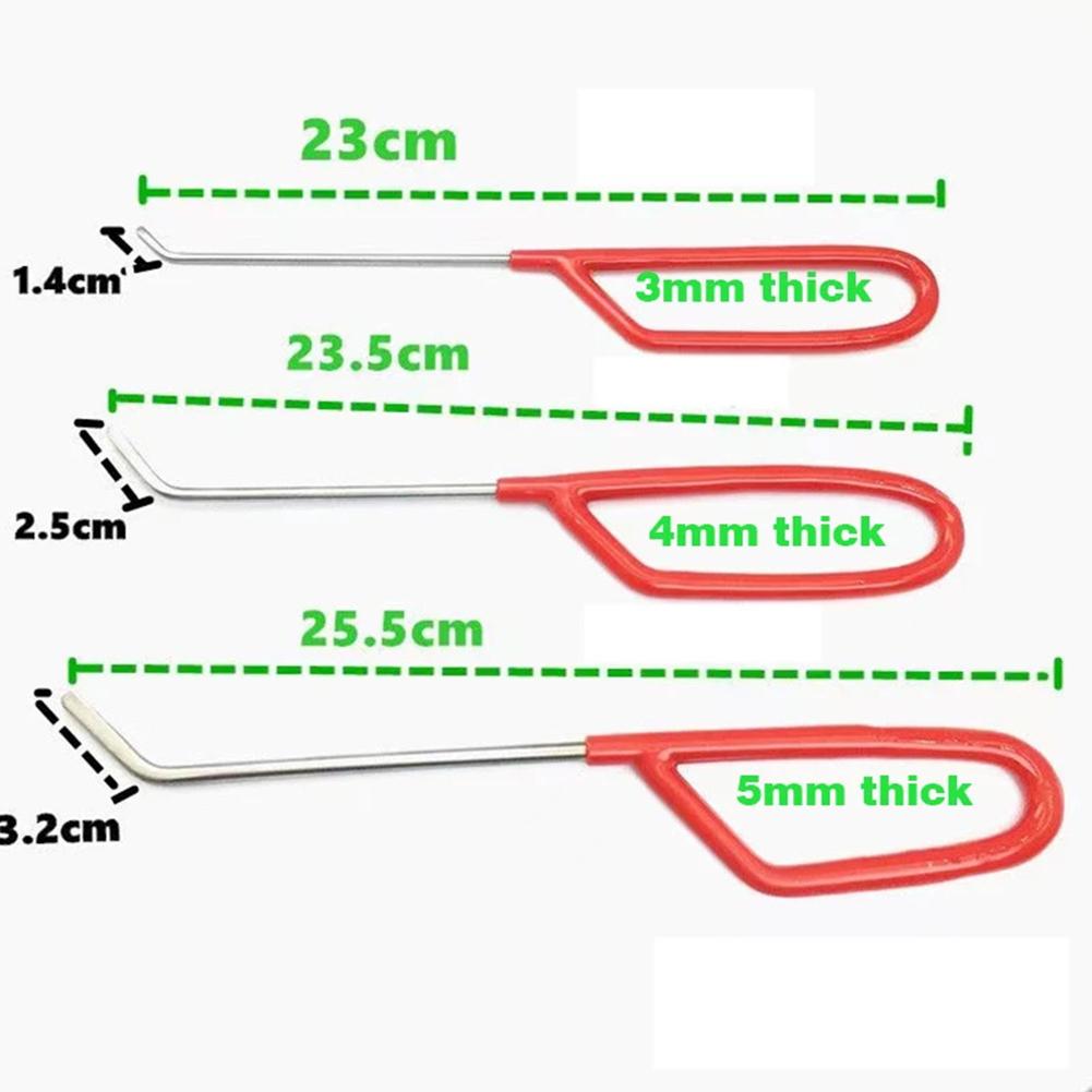 5 шт. новый двухслойный лом для ремонта вмятин плоский лом крюк для ремонта кузова автомобиля удаление вмятин автомобильные крючки стержни