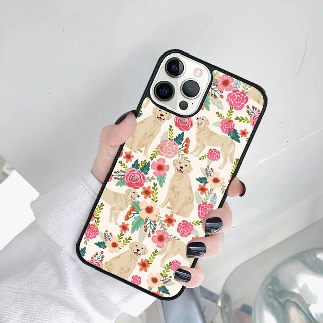 Мультяшный Чехол для Телефона с Золотистым Ретривером Для iPhone 17 Air 15 16 14 11 12 13 Pro MAX Plus Coque