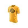 Letter Print Crew Neck Short Sleeve T-Shirt Men Tops Yellow AA6703-739