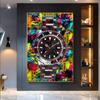 Граффити Арт Роскошные Часы Картина на Холсте Поп-Арт Плакат и Отпечатки Настенная Картина Декор Домашней Комнаты Идеи Подарков Для Парня