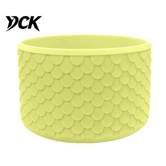 Tumbler Accessories for Travel Silicone Cup Boot, Fish Scale Pattern Decor, Soft Elastic Water Bottle Colorful Base Protective Sleeve,