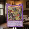 Super soft blanket, featuring the pattern of Yu-Gi-Oh! cards. Warm and comfortable, it is an ideal gift for family and friends.
