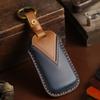 [Kinotaka] Genuine Leather Smart Key Case for Honda Odyssey Step Wagon Accord Elysion Insight CR-Z Freed CR-V Stream Fit Zest Life 4-button Leath