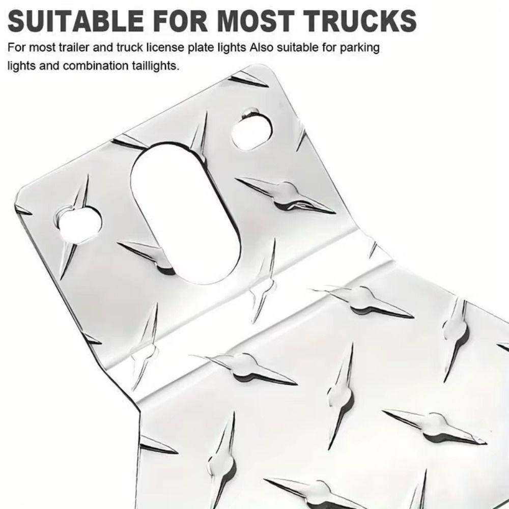 Universal Trailer License Plate Holder Aluminum Alloy Car Tag Frame Plate Holder Trailer