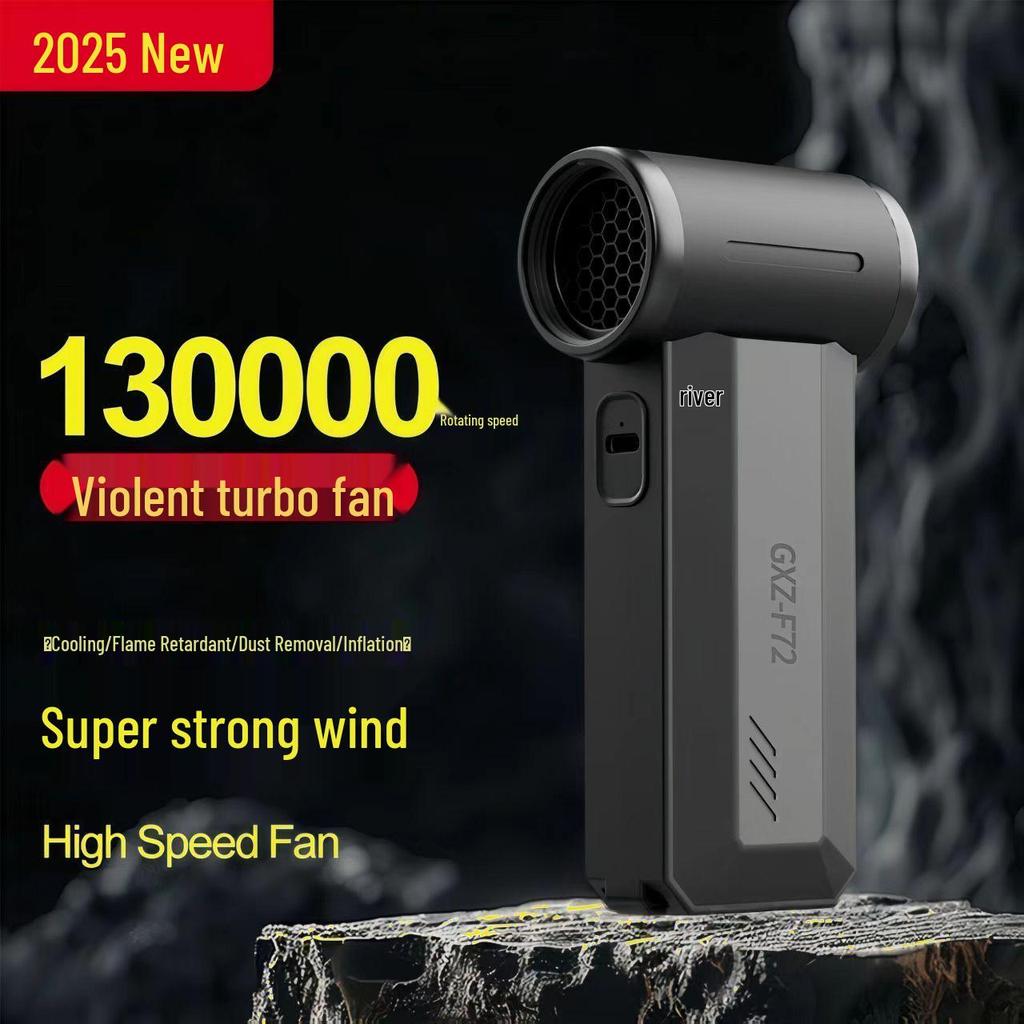 F72 Wireless Handheld High-Speed Turbo Fan Dust Blower & 130,000 Car Vacuum Cleaner