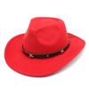 Шерстяная шляпа Ковбойская шляпа в западном стиле Подарочная шляпа Пентаграмма Мужская и женская парная шляпа Шляпа с загнутыми полями