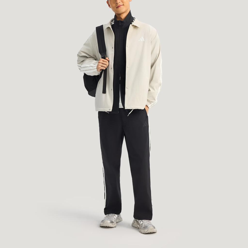 adidas FW25 ST 3ST Спортивная повседневная свободная куртка с длинным рукавом в полоску из флиса Coach Мужские куртки KR2500