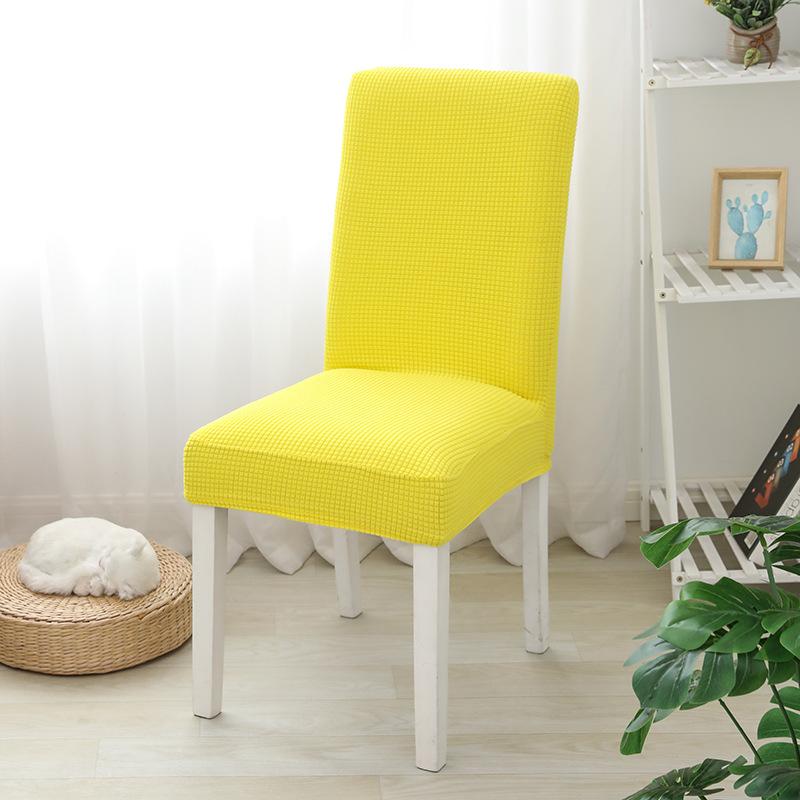 Solid Color Chair Cover Stretch Spandex Slipcovers Chair Seat Covers for Dining Room Kitchen Wedding Banquet Hotel 1PCS