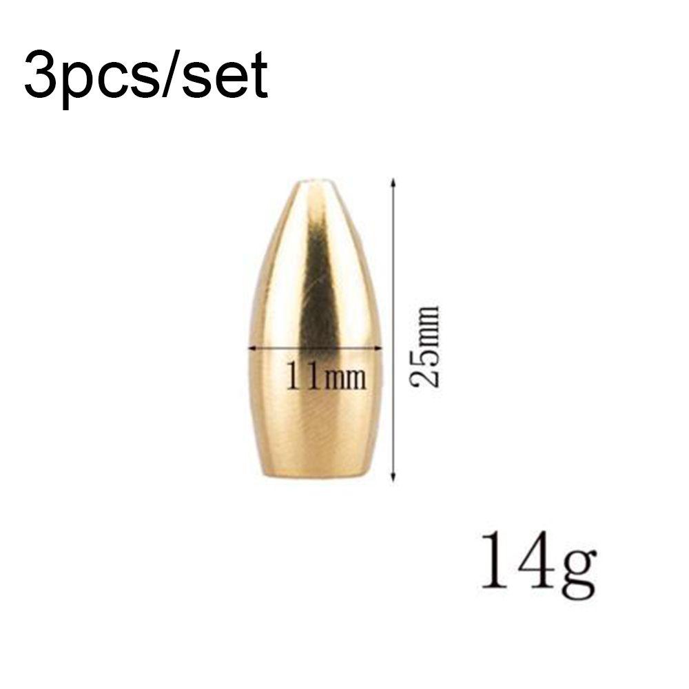 Split Weights Line Sinkers Hook Connector Sinker Fishing Lead fall Brass