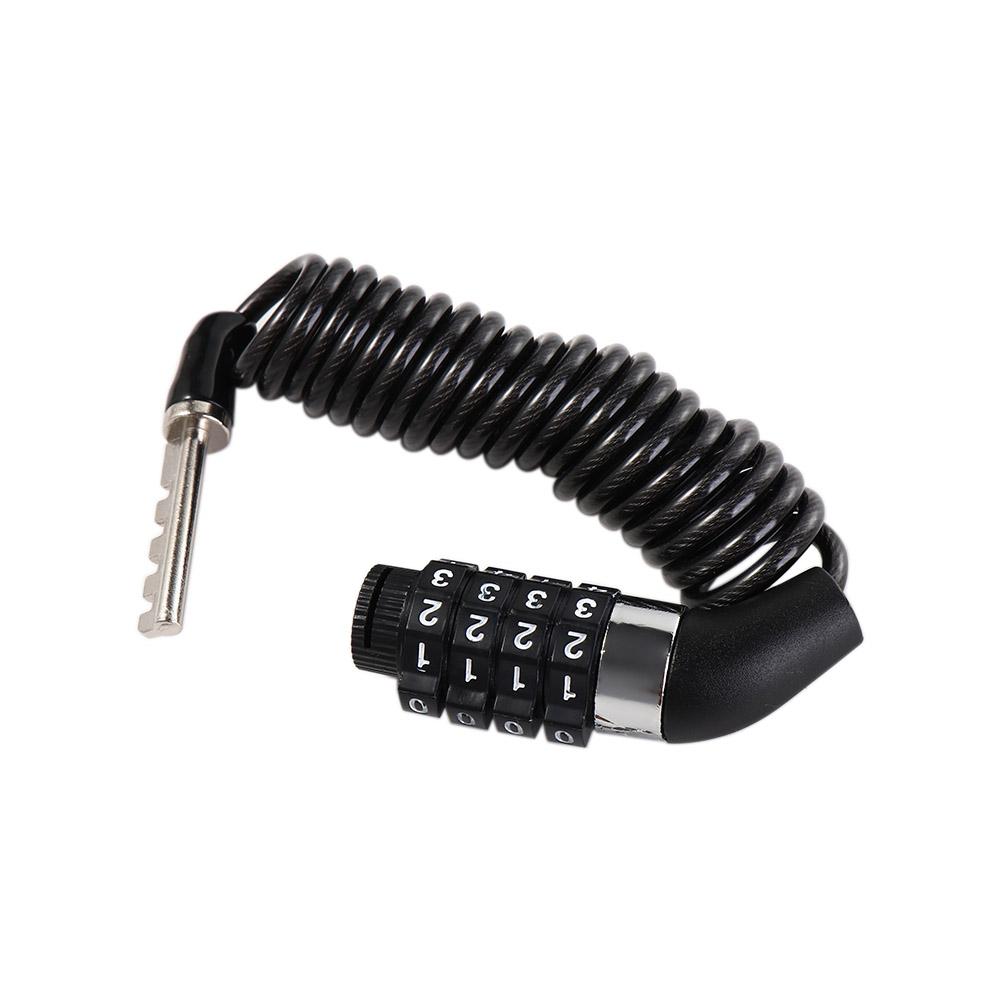 Parts 4 Digit Password Bicycle Accessories Security Lock Steel Cable Lock Bicycle Lock Bike Lock