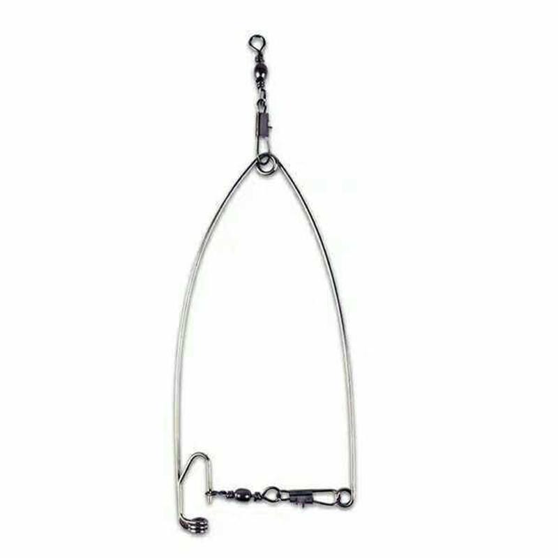 1pc Stainless Steel Spring Fishhook Bait Catch Automatic Fishing Hook Ejection Catapult Full Speed Fishing Accessories