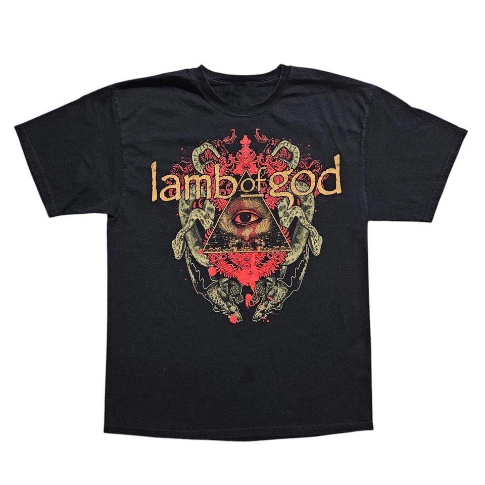 Unique Lamb Of God Graphic TShirt Good Design Size Large Black Color SA492
