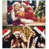 Christmas Hat Plus Velvet Padded Thickened Santa Claus Hats Soft Comfort Adults Kids New Year Party Gift Caps Home Decorations
