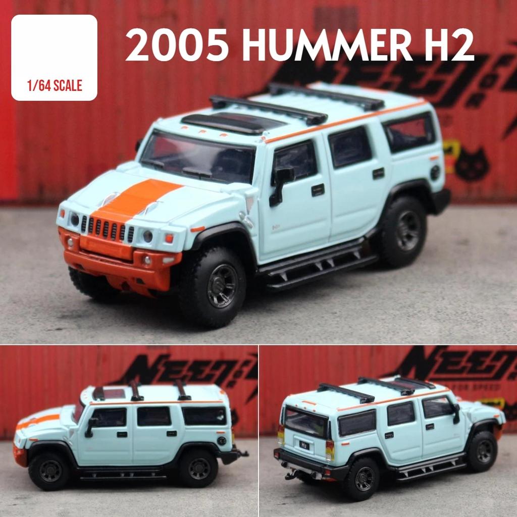 Масштаб 1/64 Модель игрушечного автомобиля внедорожника Hummer H2 JKM 1:64 Внедорожный Спорт Миниатюрный Автомобиль Свободные Колеса Литой Сплав Коллекция Подарок Дети