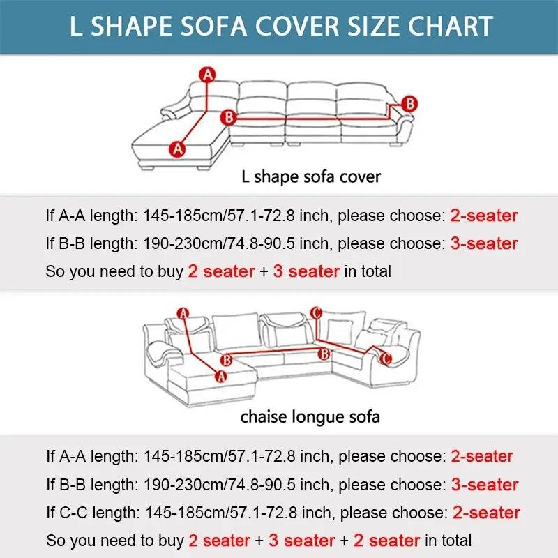 Seersucker Sofa Cover Elastic Sofa Slipcover Adjustable Sofa Cover Furniture Protector For Living Room Bedroom Office Home Decor