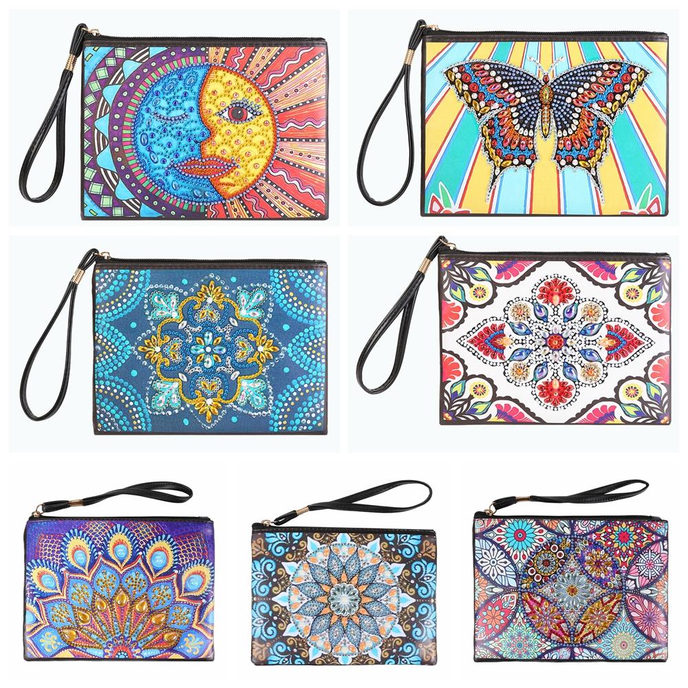 5D DIY Special Shaped Diamond Painting Wallet Women Clutch Butterfly Diamond Embroidery Pouch DIY Craft Rhinestone Painting